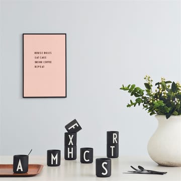 Design Letters φλιτζάνι μαύρο - M - Design Letters