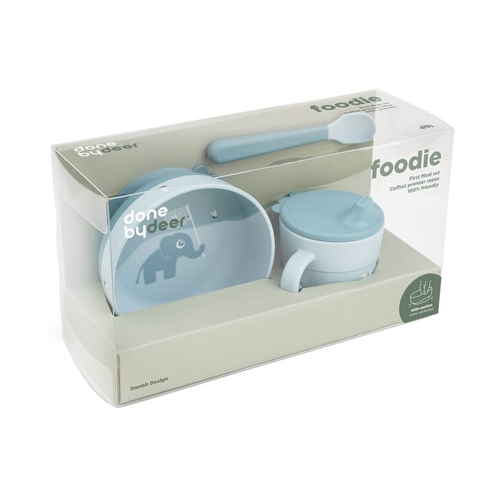 Παιδικό σετ φαγητού Elphee foodie first meal 3 τεμάχια, Blue Done by deer