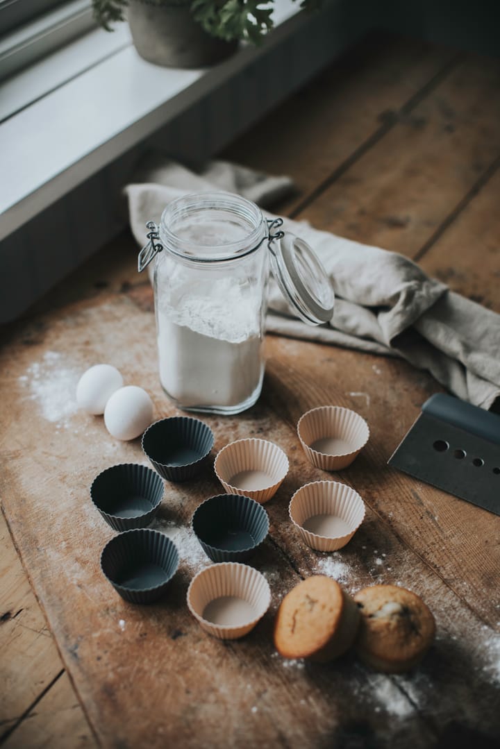 Καλούπια για muffins Cookie - 6 τεμάχια - Γκρι - Dorre