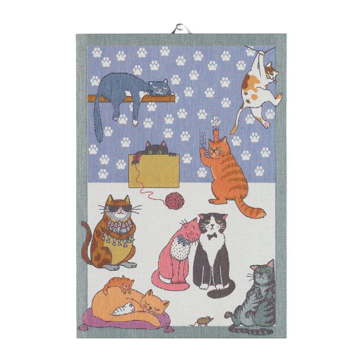 Πετσέτα κουζίνας Cats fun  - 35x50 cm - Ekelund Linneväveri