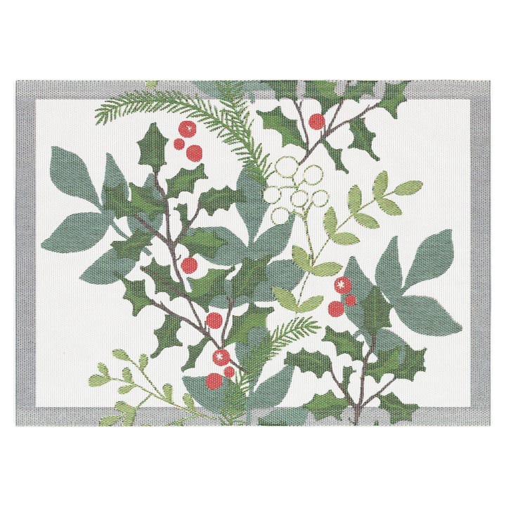 Τραπεζομάντηλο Julia 35x48 cm - white-green - Ekelund Linneväveri