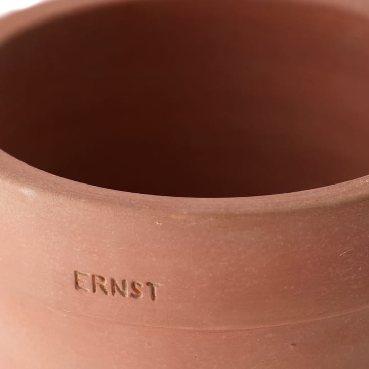 Ernst γλάστρα με πιατάκι rustic τερακότα - Ø 17 cm - ERNST