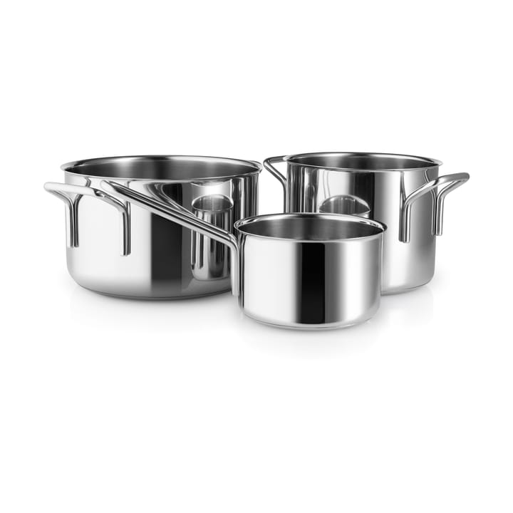 Σετ κατσαρόλες Eva Trio Stainless Steel 3 τεμαχίων - Ανοξείδωτο ατσάλι - Eva Solo