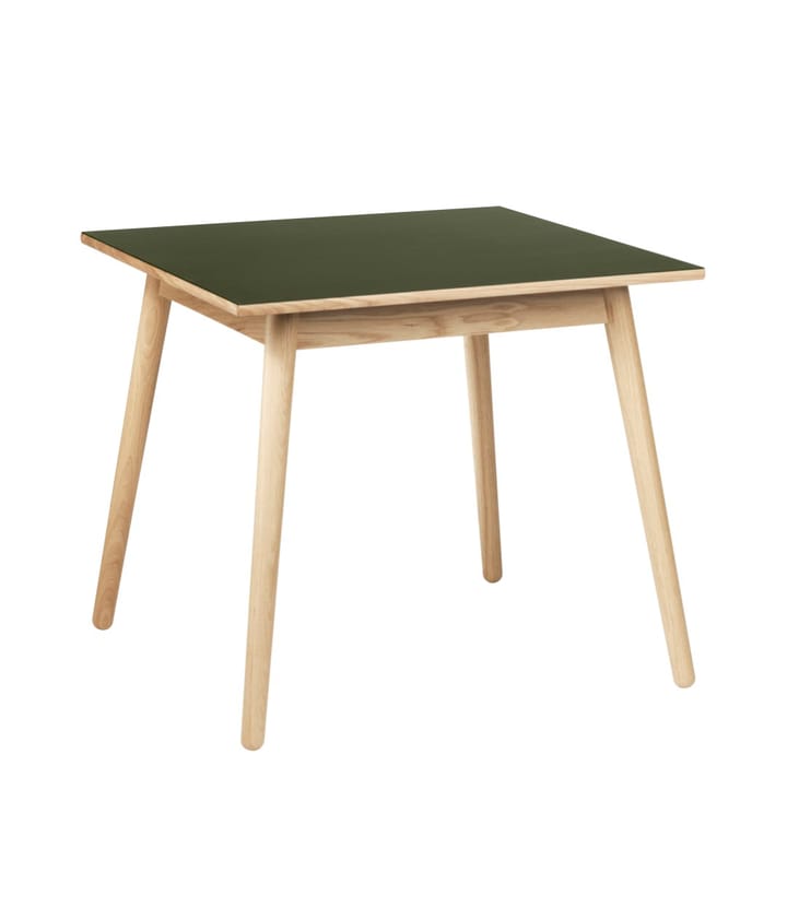 Τραπέζι τραπεζαρίας C35A 82x82 cm - Olive green-oak nature lacquered - FDB Møbler