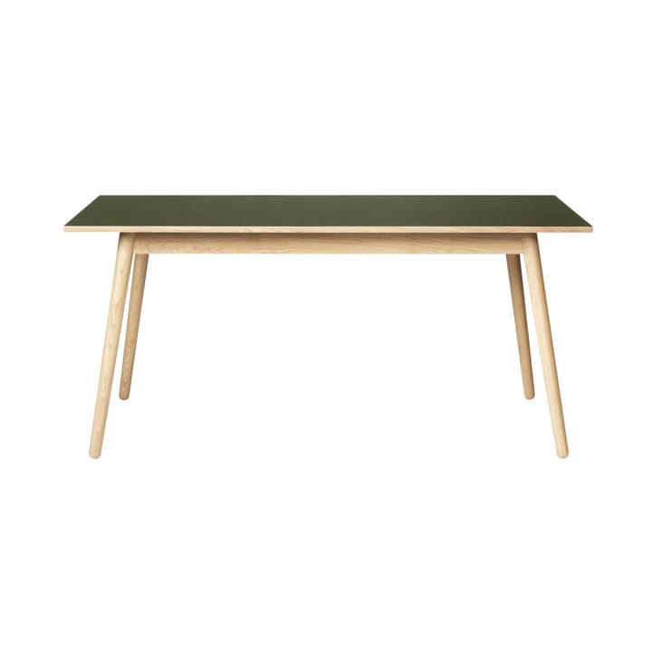 Τραπέζι τραπεζαρίας C35B 82x160 cm - Olive green-oak nature lacquered - FDB Møbler