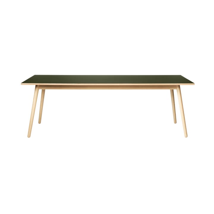 Τραπέζι τραπεζαρίας C35C 95x220 cm - Olive green-oak nature lacquered - FDB Møbler