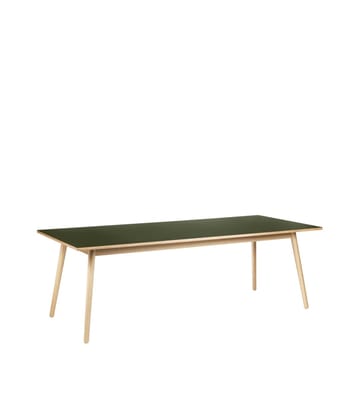 Τραπέζι τραπεζαρίας C35C 95x220 cm - Olive green-oak nature lacquered - FDB Møbler