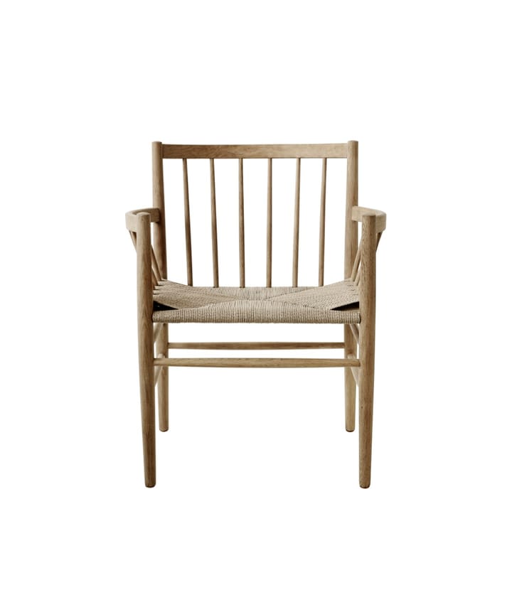 J81 Καρέκλα με μπράτσα - Oak nature lacquered-nature - FDB Møbler