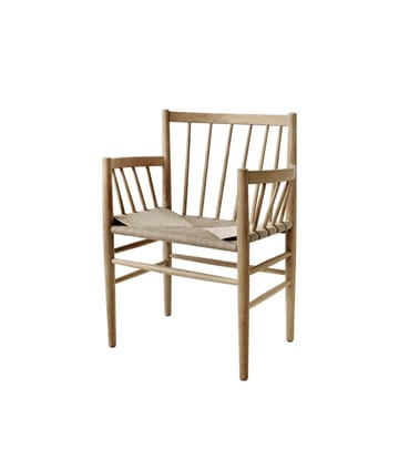J81 Καρέκλα με μπράτσα - Oak nature lacquered-nature - FDB Møbler