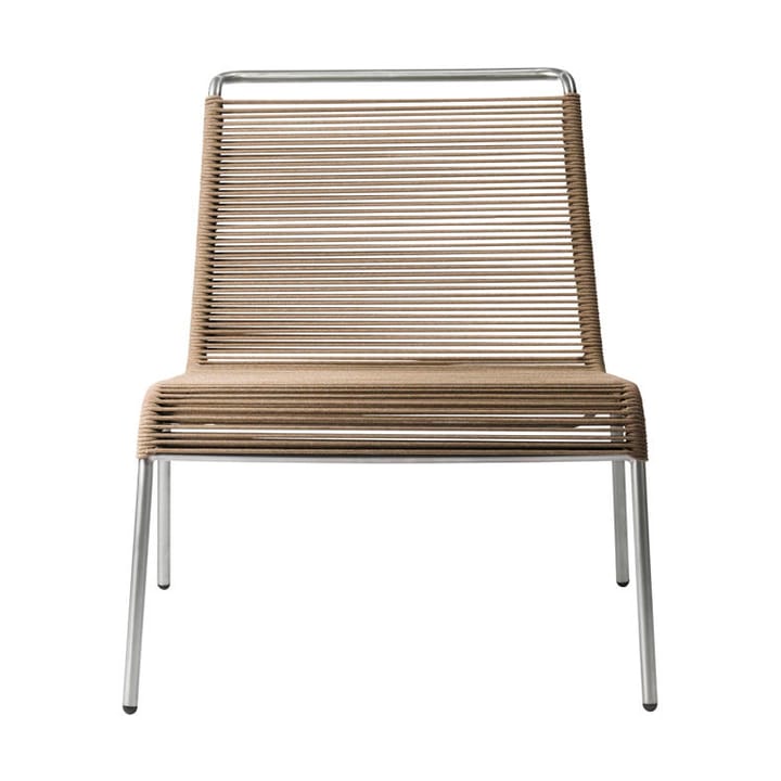 M20L Teglgaard Lounge Cord Chair καρέκλα σαλονιού - Brown mixed-stainless steel - FDB Møbler