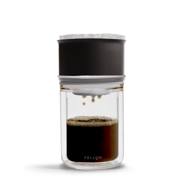 Stagg X pour-over dripper 2-pack - Matte black-clear glass - Fellow