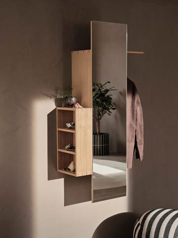 Bon hallway cabinet κρεμάστρα με καθρέφτη - Oiled Oak - ferm LIVING