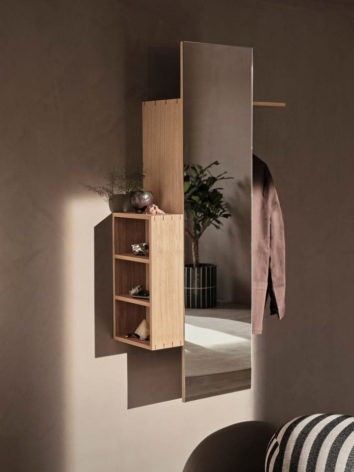 Bon hallway cabinet κρεμάστρα με καθρέφτη, Oiled Oak ferm LIVING