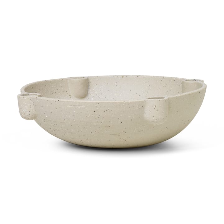 Bowl Κεραμικό κηροπήγιο Advent μεγάλο Ø27 cm - Ανοιχτό γκρι - ferm LIVING