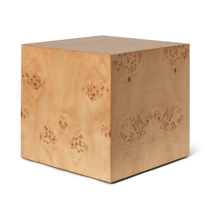 Burl Cube βοηθητικό τραπεζάκι 40x40 cm - Natural - ferm LIVING