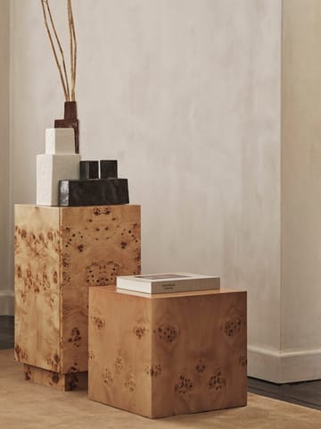 Burl Cube βοηθητικό τραπεζάκι 40x40 cm - Natural - ferm LIVING