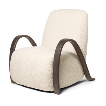 Buur lounge chair Nordic Bouclé - Εκρού - ferm LIVING