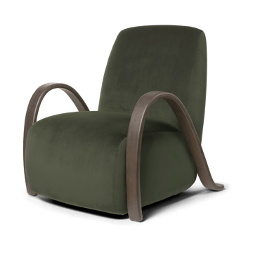 Buur lounge chair Rich Velvet - Πεύκος - ferm LIVING