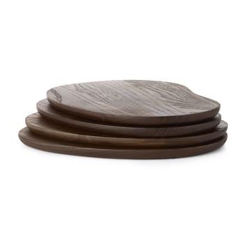 Δίσκος βουτύρου Cairn 4 τεμαχίων - Dark brown - ferm LIVING