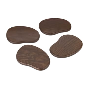 Δίσκος βουτύρου Cairn 4 τεμαχίων - Dark brown - ferm LIVING