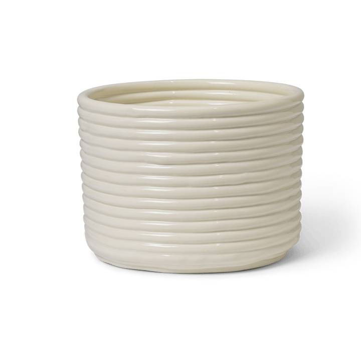 Corduroy γλάστρα Ø20x15 cm - Off white - Ferm LIVING