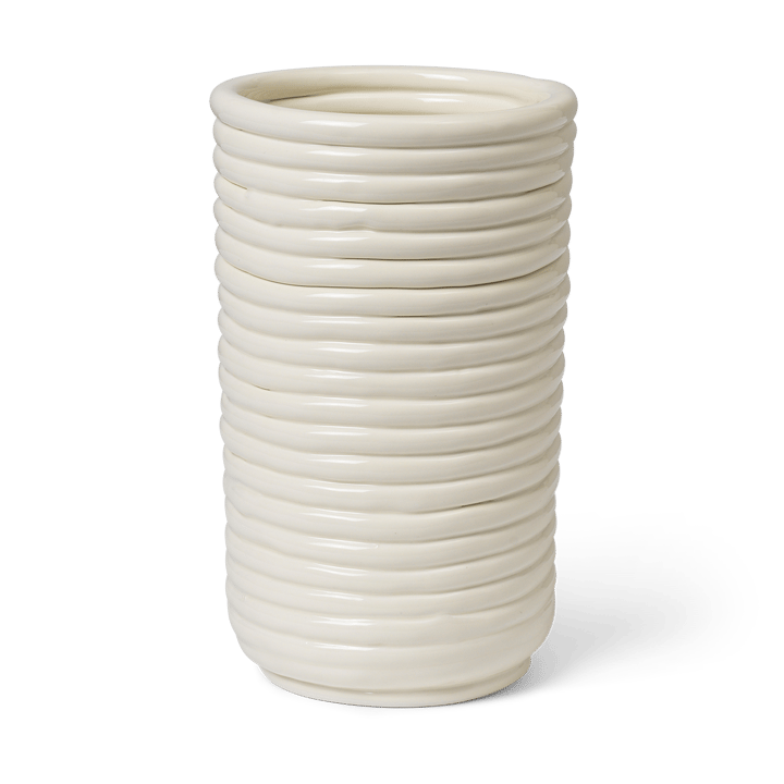 Corduroy βάζο 21 cm - Off white - Ferm LIVING