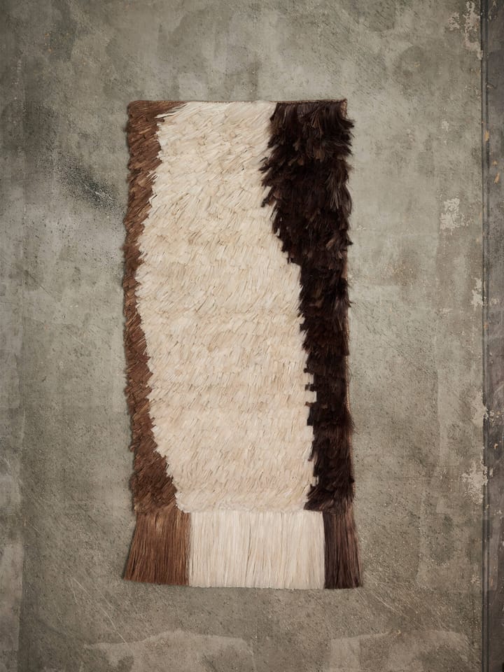 Edge Wall Rug ταπισερί 50x110 cm, Ανοιχτό καφέ-κρεμ ferm LIVING