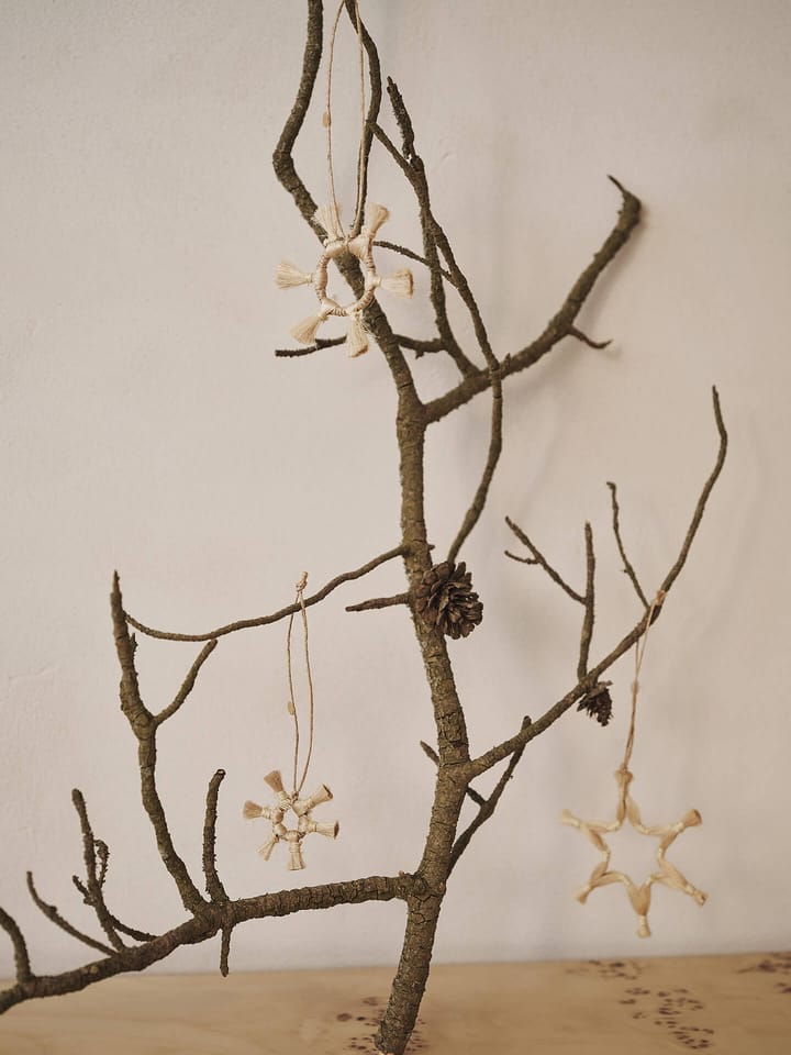 Ferm Living Jute Stars μπιχλιμπίδια 3 τεμάχια - Natural - ferm LIVING