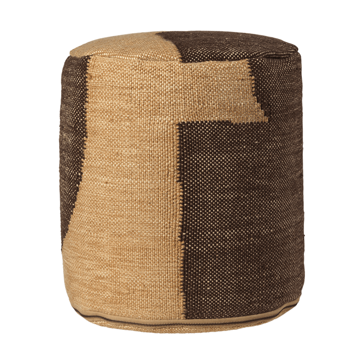 Μαξιλάρι καθίσματος Forene cylinder pouf Ø38x42 cm - Tan-Chocolate - Ferm Living