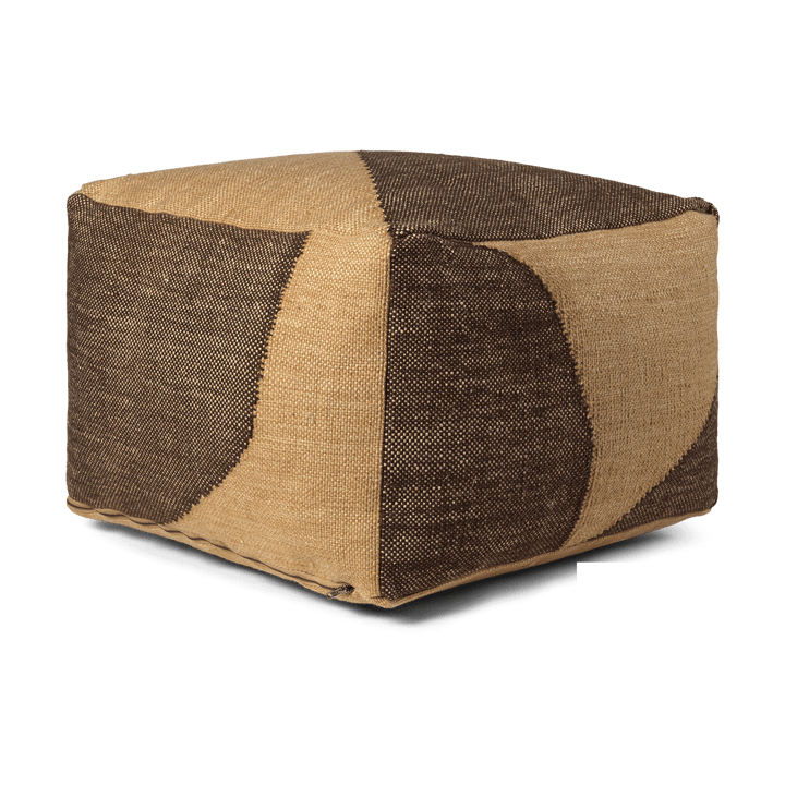 Μαξιλάρι καθίσματος Forene square pouf 60x60x40 cm - Tan-Chocolate - ferm LIVING