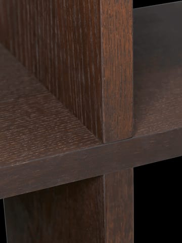 Kona βιβλίοράφι 1x4 - Dark stained - ferm LIVING