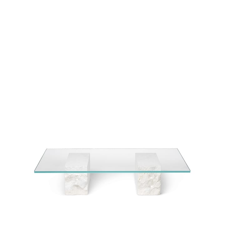 Mineral τραπεζάκι σαλονιού - Glass, marble base - Ferm LIVING