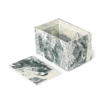 Mist κουτί αποθήκευσης 10x15 cm - Emerald-off white - ferm LIVING