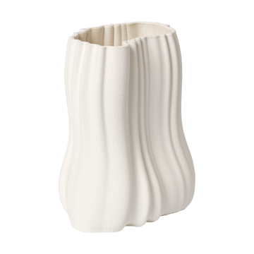 Moire βάζο 20 cm - Off-white - Ferm Living