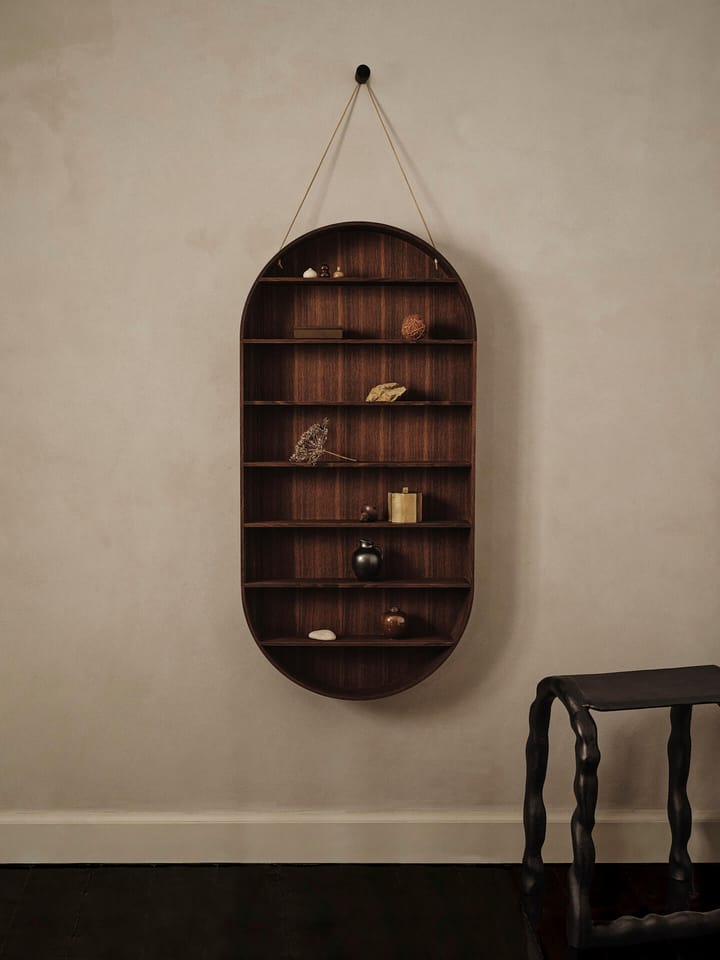 Oval Dorm ράφι - Smoked oak - ferm LIVING