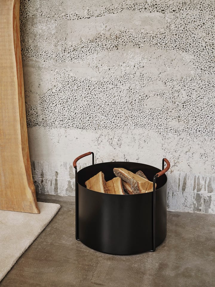 Port ξύλινο καλάθι - Black - ferm LIVING