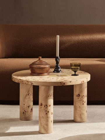 Post τραπεζάκι σαλονιού μικρό 65 cm - Burl veneer - ferm LIVING