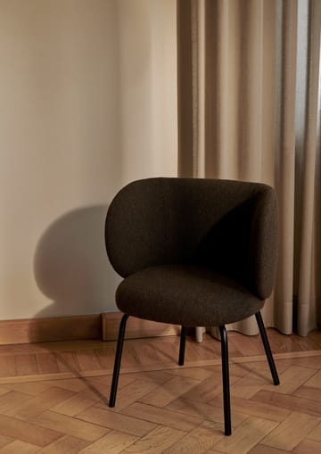 Rico hallingdal καρέκλα τραπεζαρίας - Dark grey brown-Black - ferm LIVING