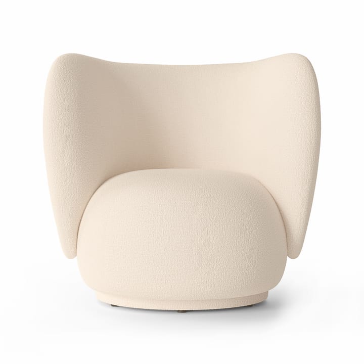 Rico lounge καρέκλα bouclé - Wool bouclé offwhite - Ferm LIVING