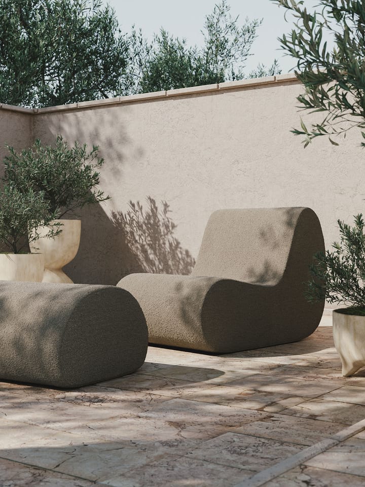 Μαξιλάρι καθίσματος Rouli pouf pure bouclé, Sand ferm LIVING