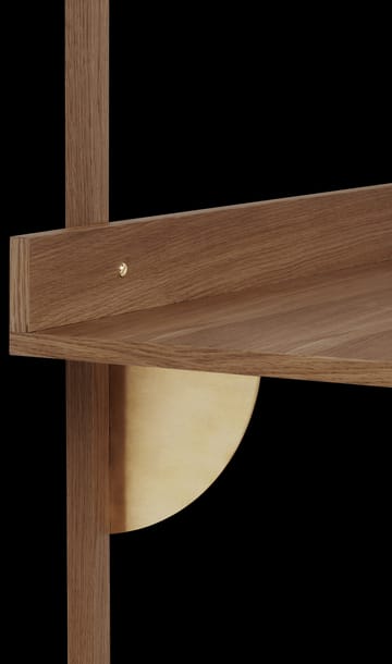 Sector γραφείο - Smoked Oak, brass - ferm LIVING