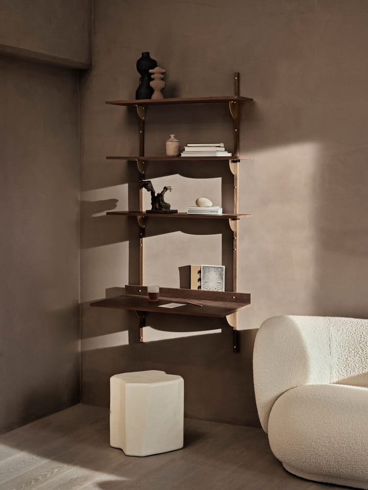 Sector γραφείο - Smoked Oak, brass - ferm LIVING