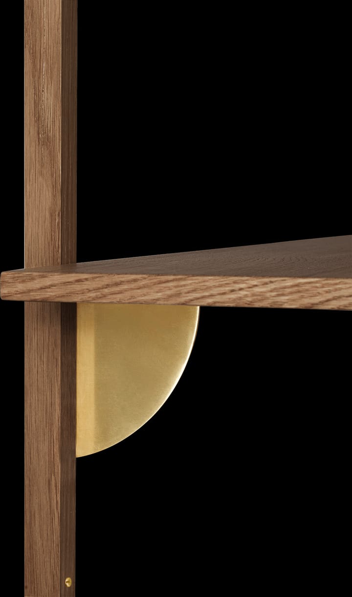 Sector ράφιS/S - Smoked Oak, brass - ferm LIVING