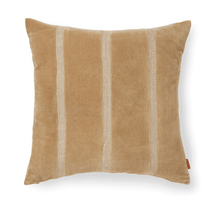 Senti Stripe μαξιλάρι 50x50 cm - Dark sand-linen - ferm LIVING