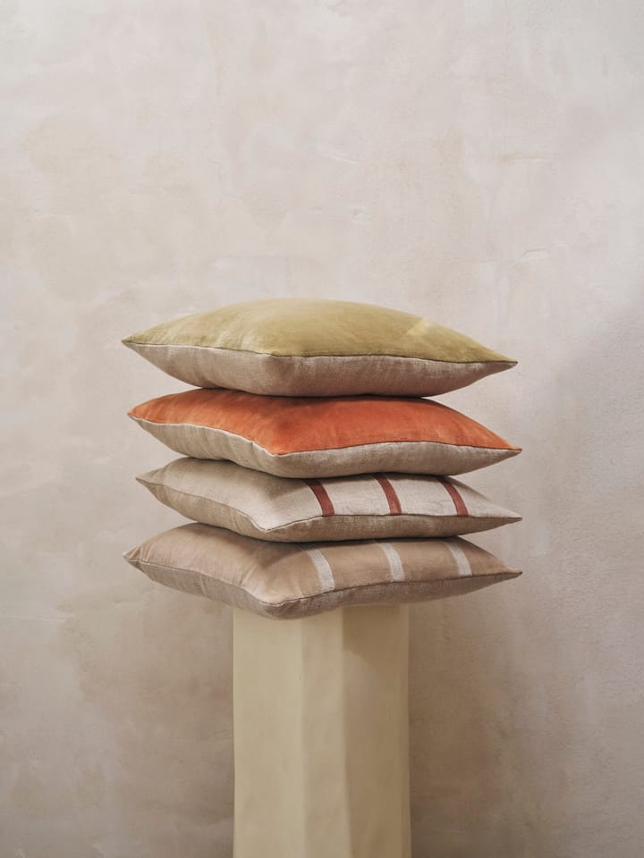 Senti Stripe μαξιλάρι 50x50 cm - Linen-carob brown - ferm LIVING