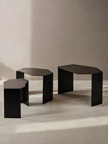 Τραπέζι Shard cluster συσκευασία 3 τεμαχίων - Black - ferm LIVING