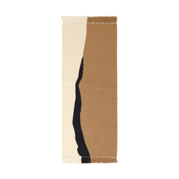 Soil Kelim χαλί διαδρόμου - Dark sand-off white, 70x180 cm - ferm LIVING