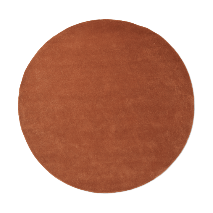 Θυσανωτό χαλί Stille στρογγυλό - Red brown, Ø240 cm - Ferm LIVING