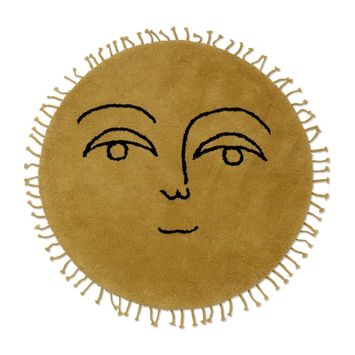 Sun χαλί Ø130 cm - Κίτρινο - Ferm LIVING