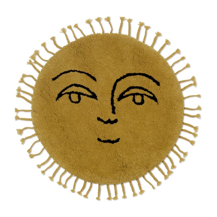 Sun χαλί Ø70 cm - Κίτρινο - ferm LIVING
